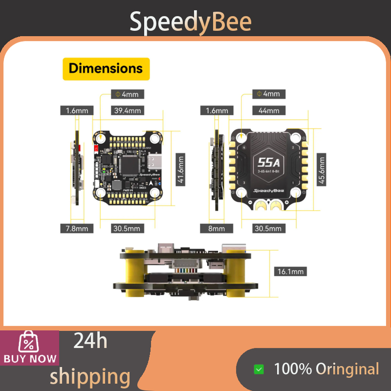 Speedybee F405 V4 Bls 55A Stack - ชุดควบคุมความเร็ว SpeedyBee F405 V4 BLS 55A