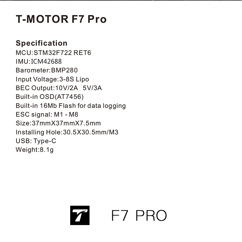 F7 PRO T-Motor Flight Controll - T-Motor F7 Pro Flight Controller บทวิจารณ์และราคา
