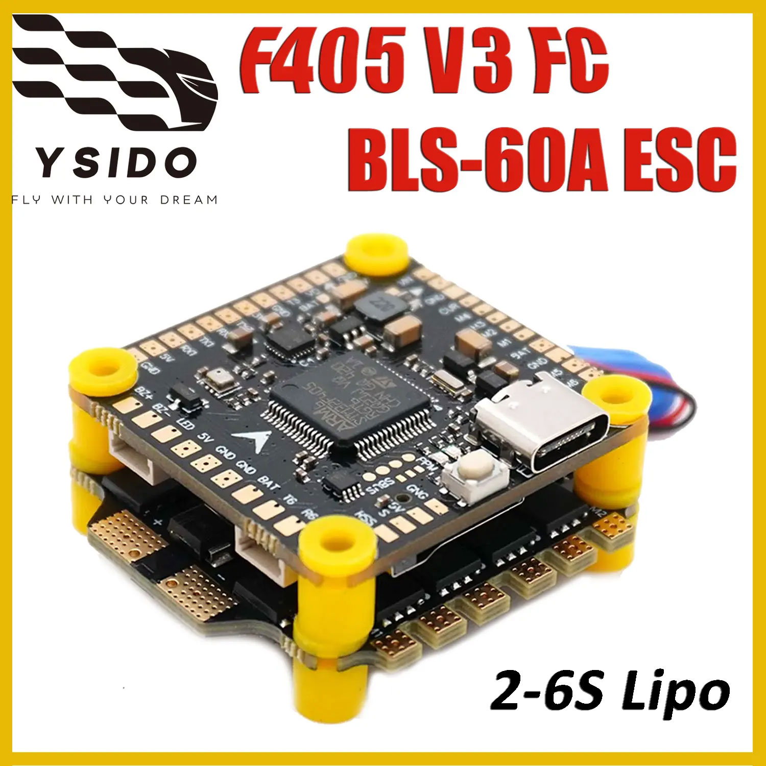 ชุดควบคุมการบิน YSIDO F405 V3  - Mateksys Flight Controller F405 Wte บทวิจารณ์และราคา